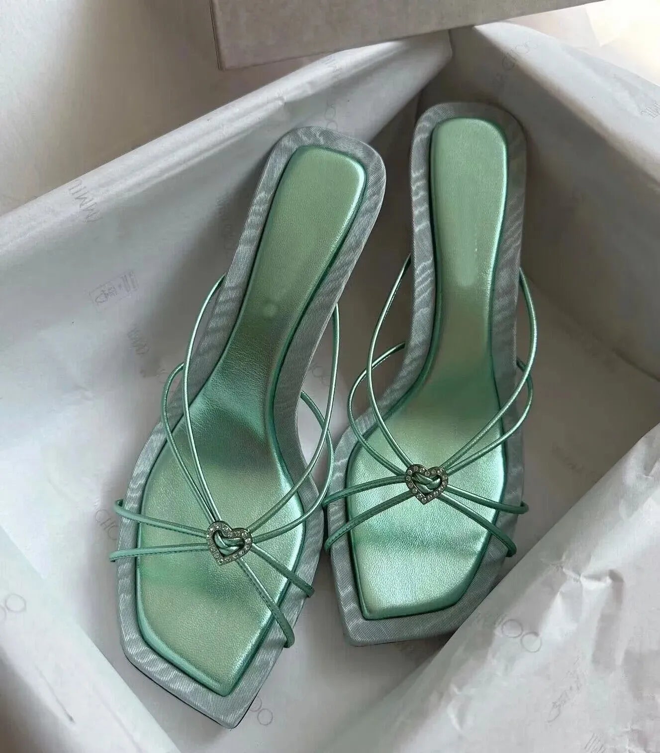 Jimmy Choo Heart Crystal Heels