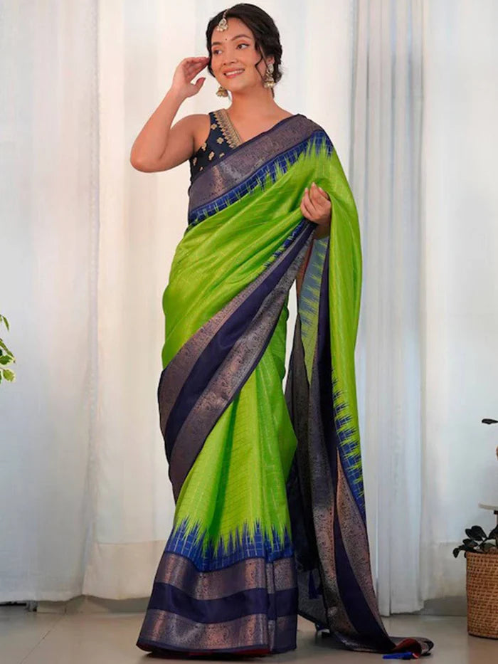 Royal Weave Banarasi Gadwal Soft Silk Zari Saree