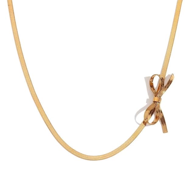Combo of 10 Bow Necklace Chain