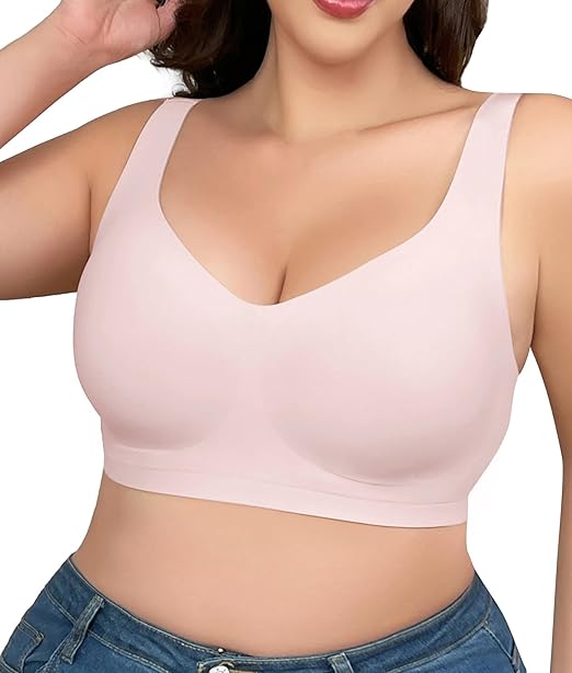 Shaperx Bras for Women Bra Comfort Wireless Padded Soft Support Bralette