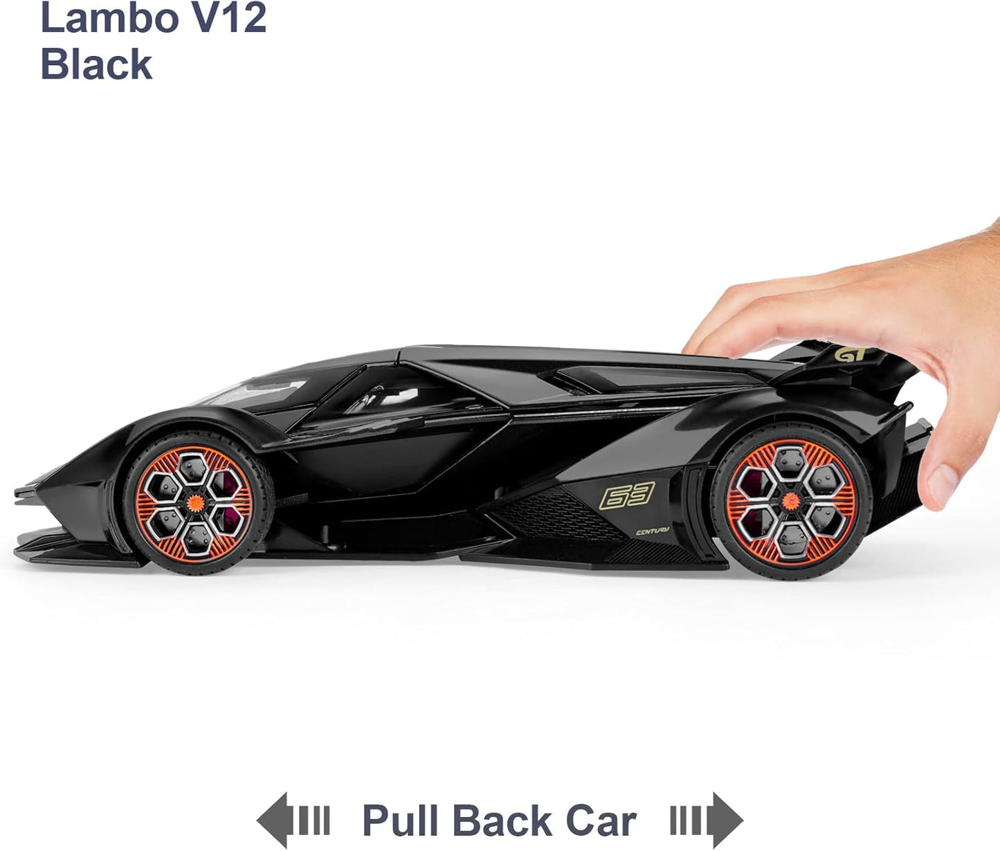 Combo of 2 Diecast Metal Model Cars for Kids in Black