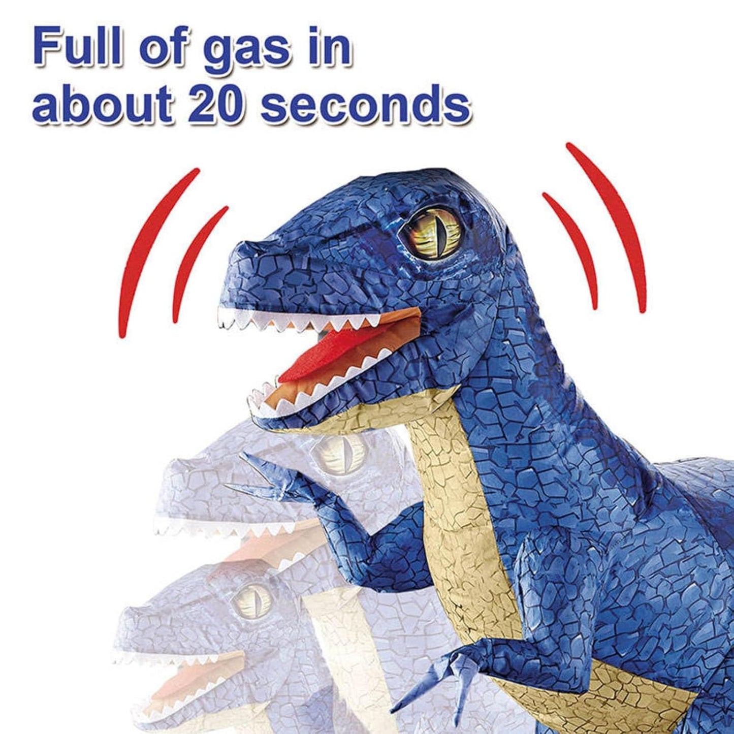 PUIEAUST Electric Inflatable Remote Control Dinosaur Large Children's Toy