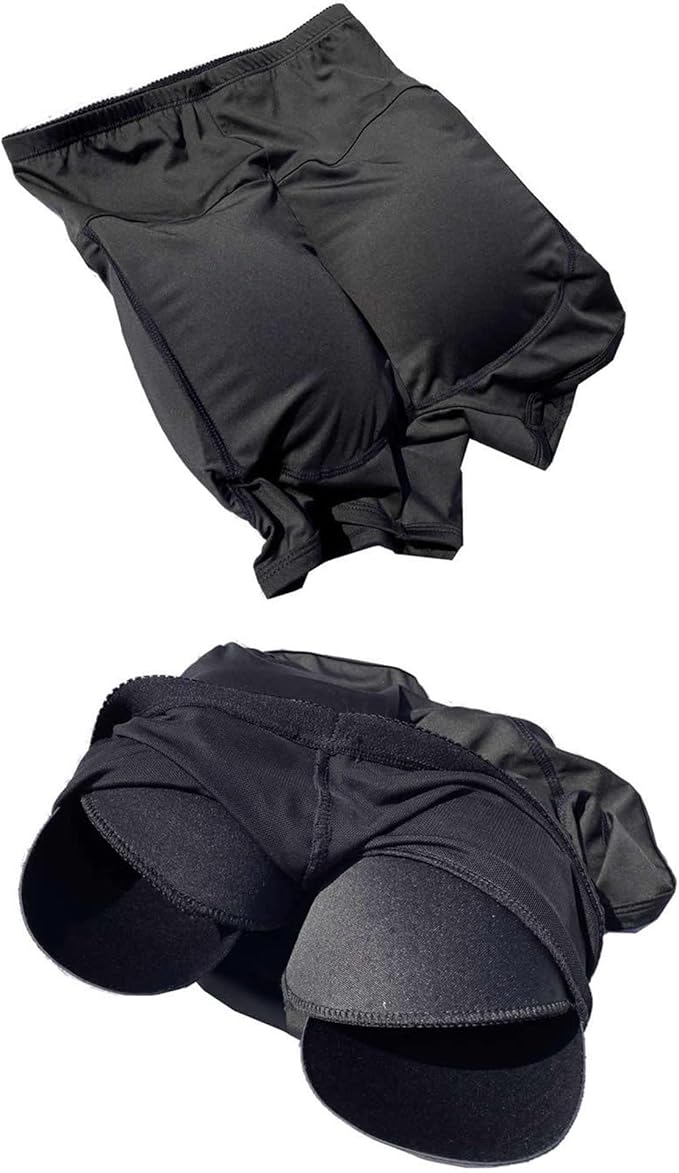 Men's Enhancer Padding Boxer Briefs Butt and Side Butt Lifter Shapewear Hip Underwear