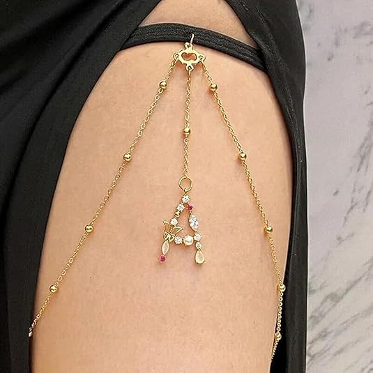 Diamond Initial Leg Chain Body (BUY 1 GET 1 FREE)
