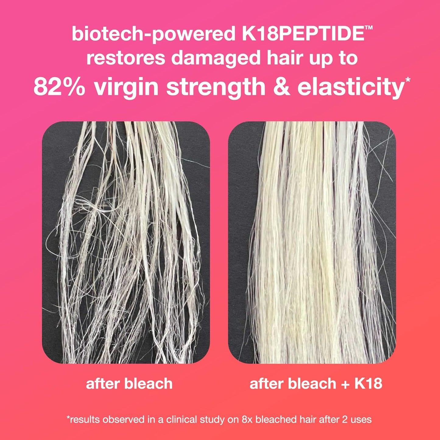 K18 Leave-In Repair Hair Mask Treatment To Repair Dry Or Damaged Hair - 4 Minutes To Reverse Hair Damage From Bleach, Color, Chemical Services And Heat,1 Count