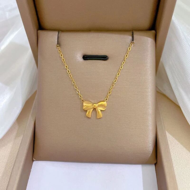 Combo of 10 Bow Necklace Chain