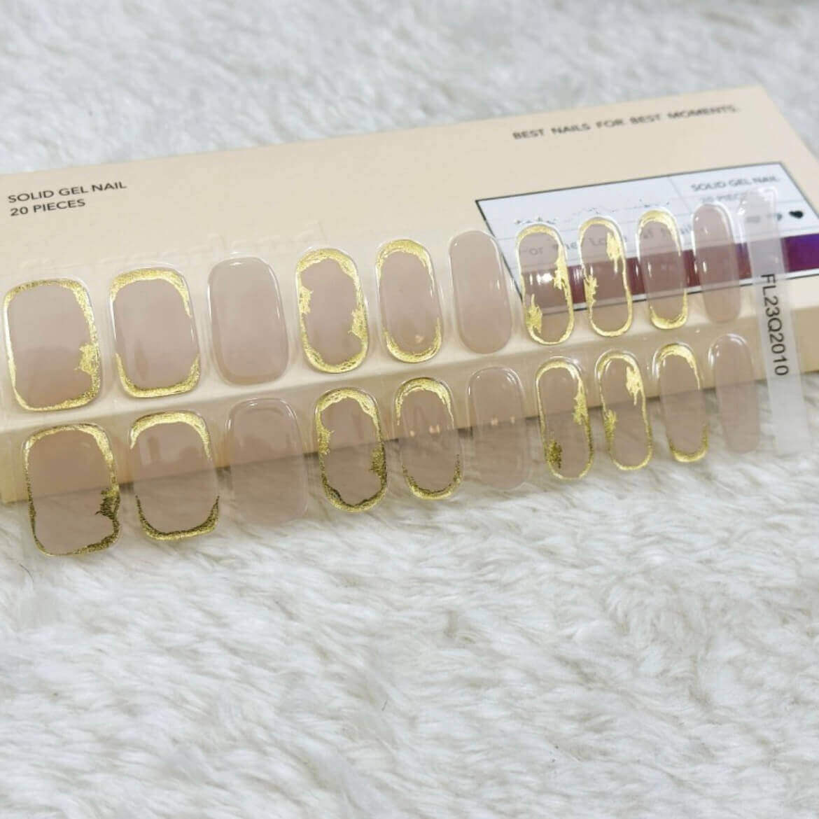 Semicured UV Gel Nails Stickers Kit with Free UV Lamp