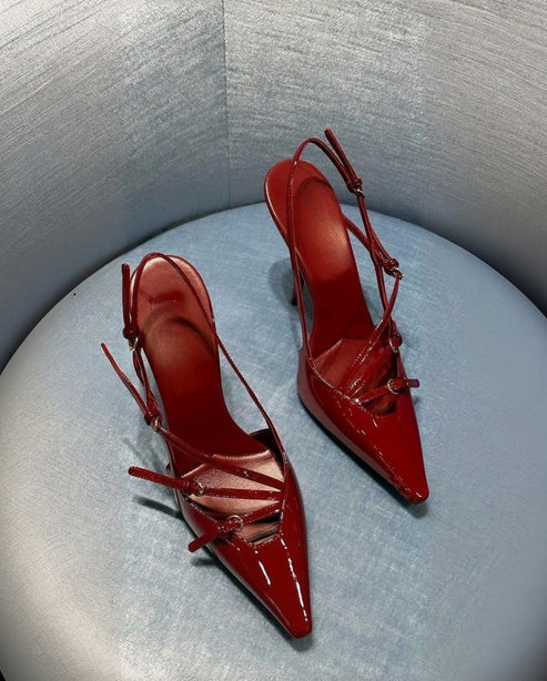 Cherry Luxe Stilettos Heels