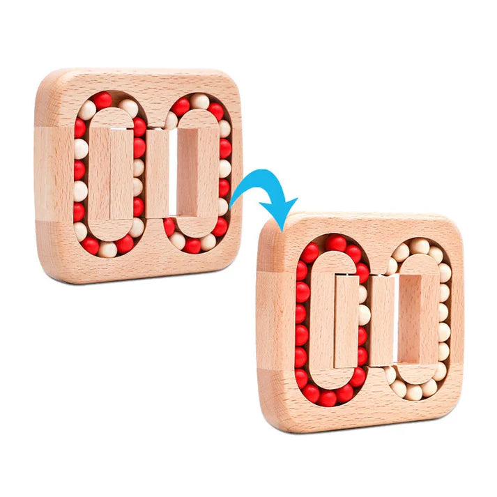 Rotating Magic Bean Fingertip Toy Wood Puzzles For Adults Kids