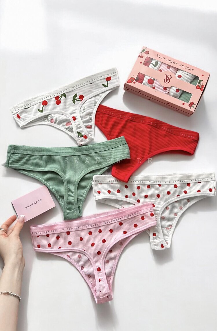 Victoria’s Secret Strawberry & Cherry Tanga Set