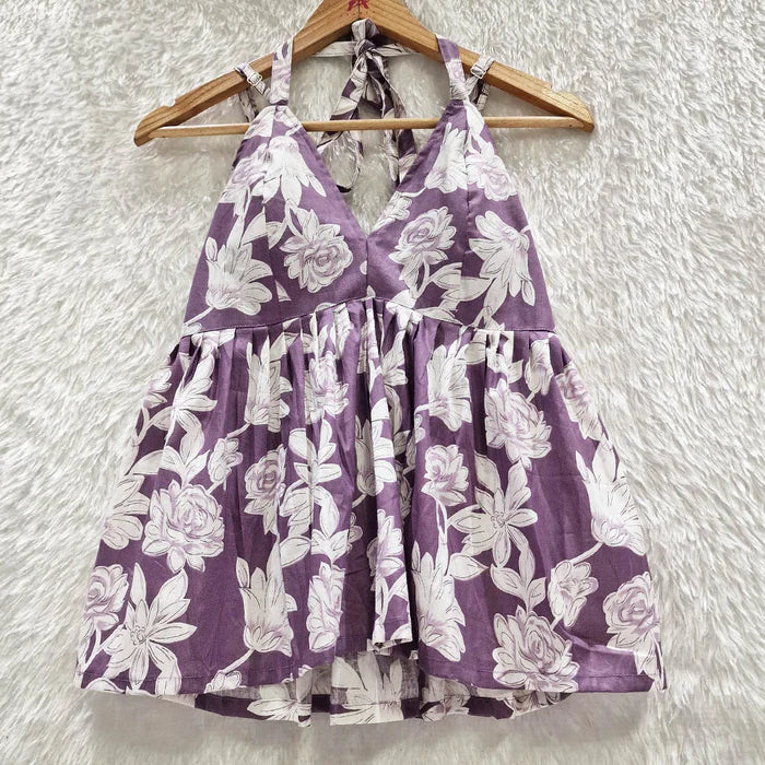 Combo of 2 Halter Neck Cotton Removable Padded Top