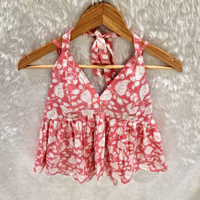 Combo of 2 Halter Neck Removable Padded Top