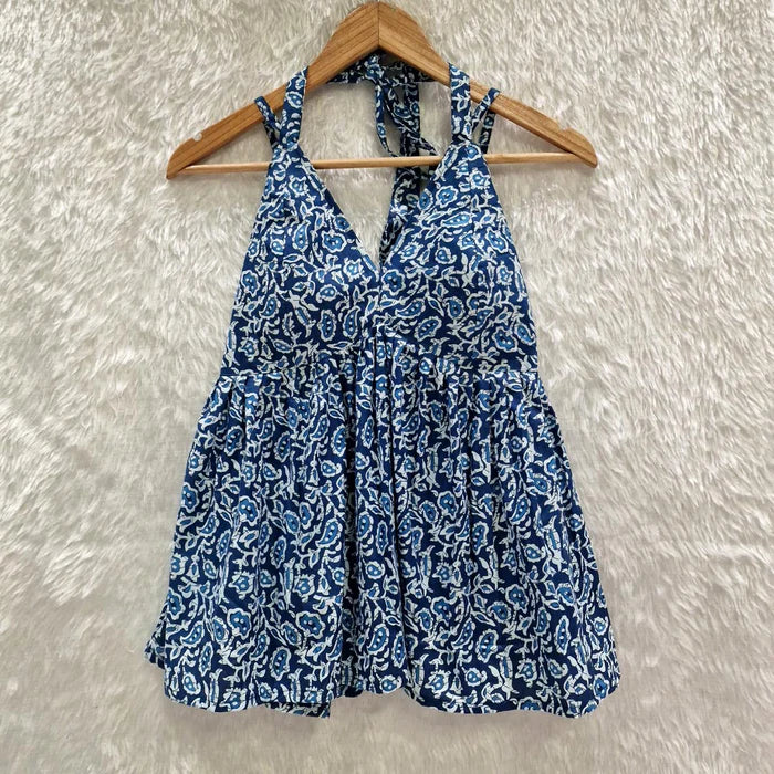 Combo of 2 Halter Neck Cotton Removable Padded Top