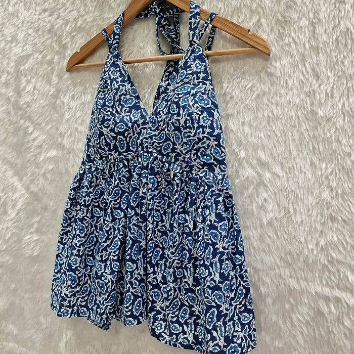 Combo of 2 Halter Neck Cotton Removable Padded Top