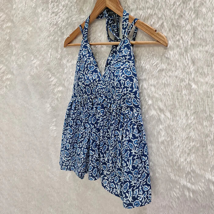 Combo of 2 Halter Neck Cotton Removable Padded Top
