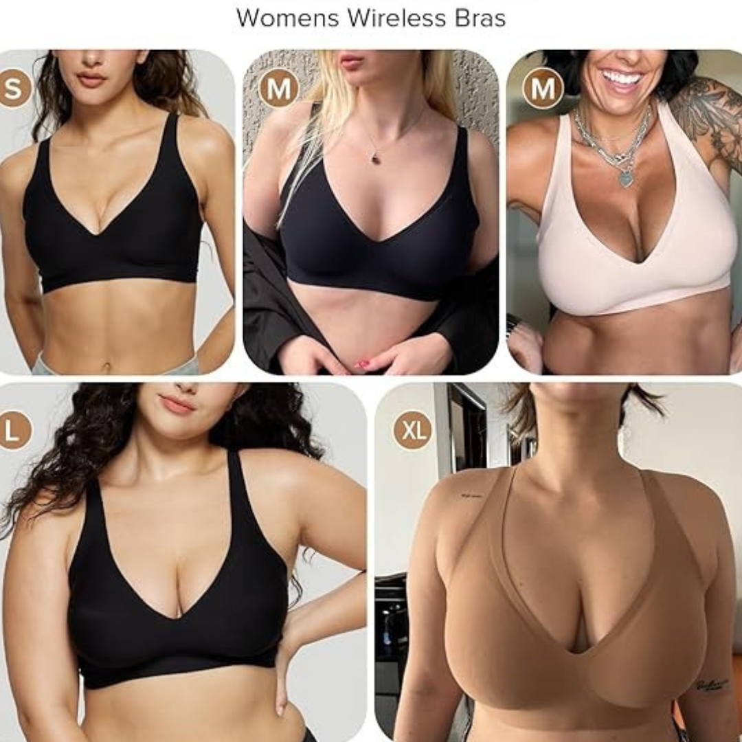 Women`s Deep V Bras Comfortable Bras