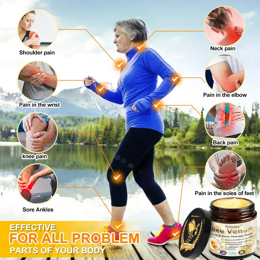 Bee Venom Arthritis Therapy Cream(Specializing in Orthopedic conditions and joint pain & AAOS recommends)
