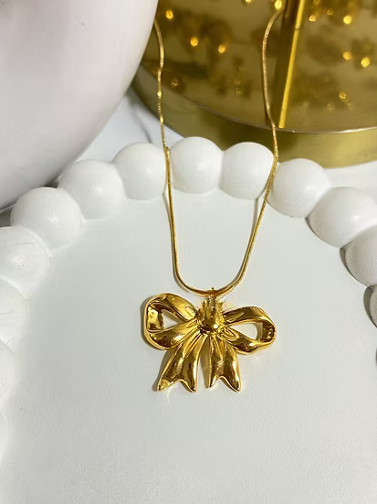 Combo of 10 Bow Necklace Chain