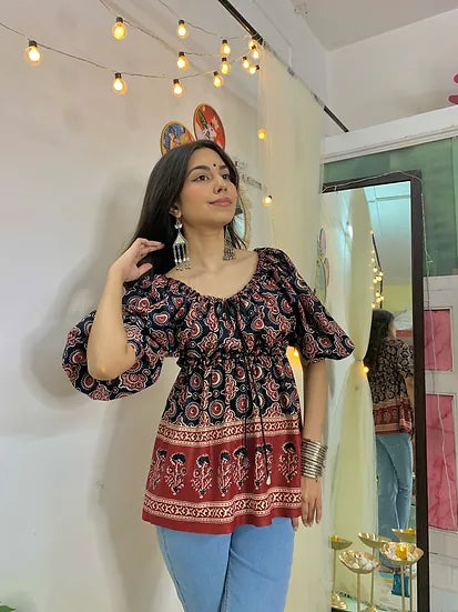 Combo of 2 Chic Prints Mini Kurti