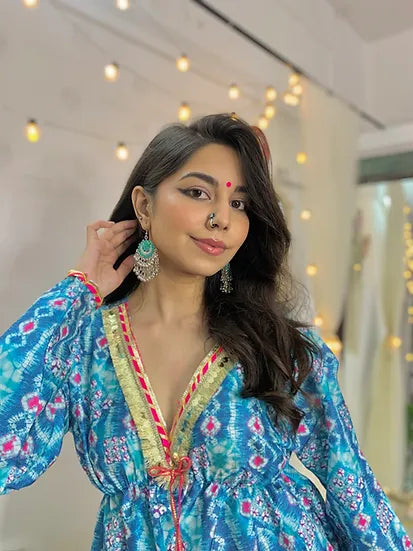 Combo of 2 Ethereal Prints Mini Kurti