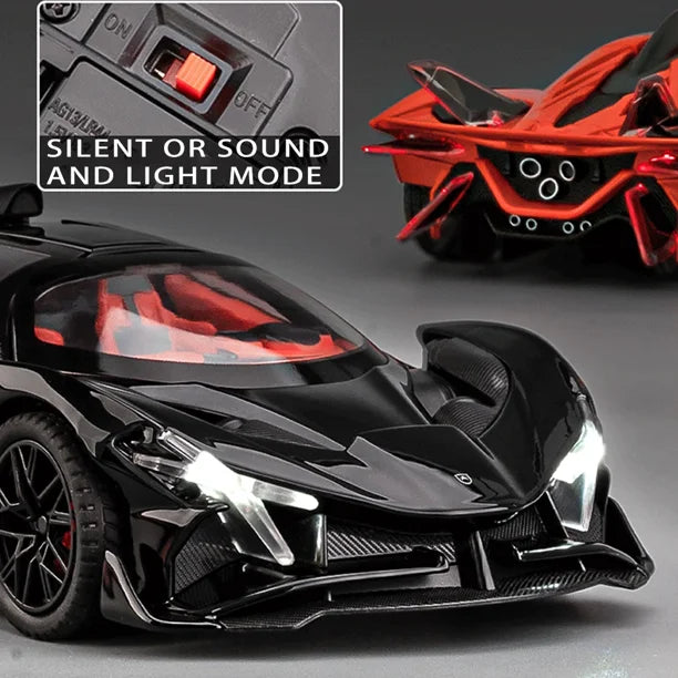 Combo of 2 Diecast Metal Model Cars for Kids in Black