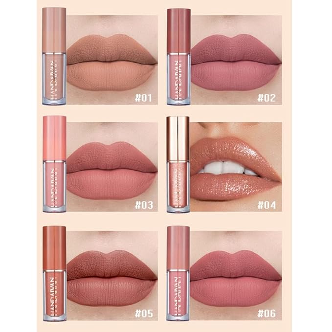 HANDAIYAN Liquid Matte Lipstick | 12 pcs set | Waterproof | Long lasting | Velvet Touch