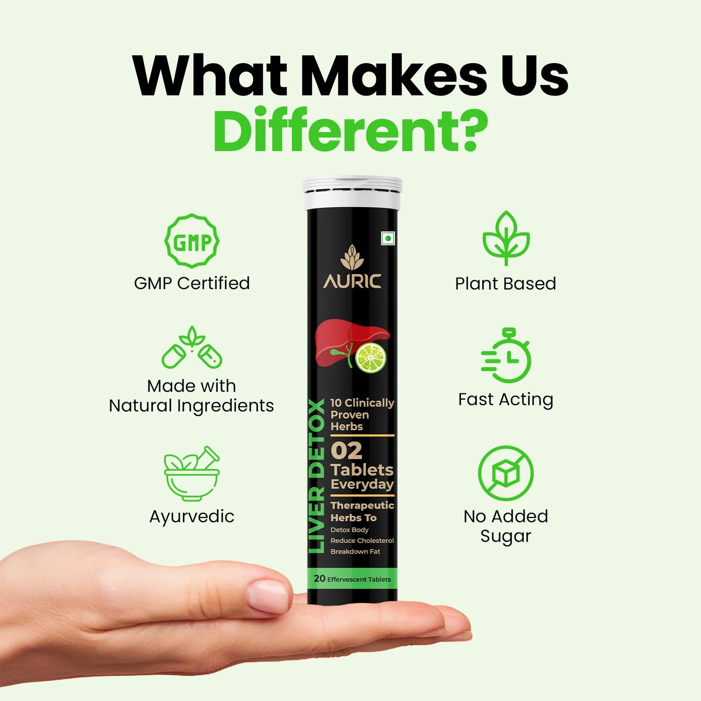 Auric Liver Detox Effervescent (BUY 1 GET 1 FREE)