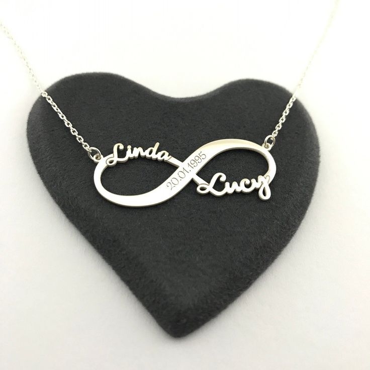 Infinity Personalized Name Necklace 22K Gold Plated Sterling Silver