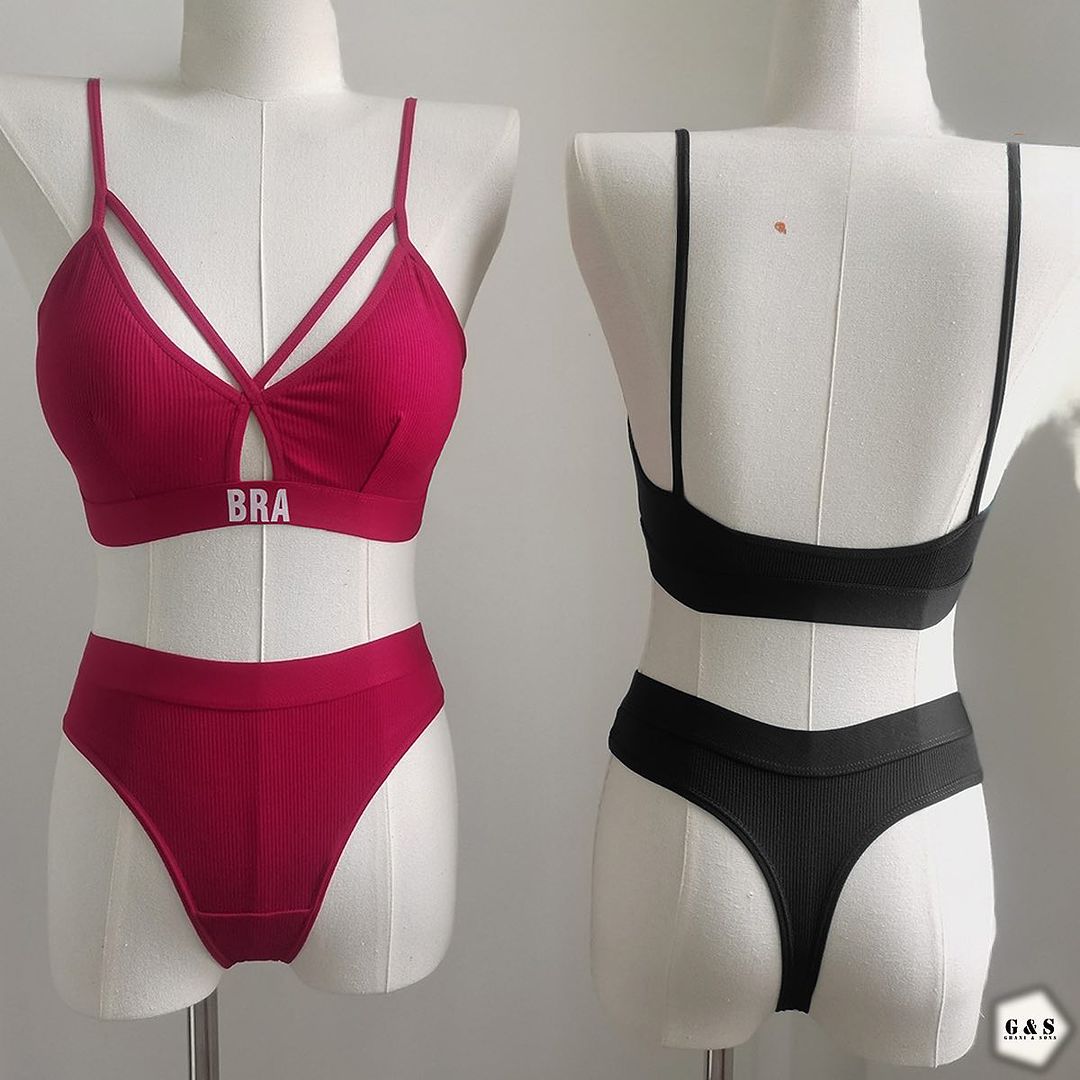 Bra/Bralette With Panty Sets (Pack Of 5)