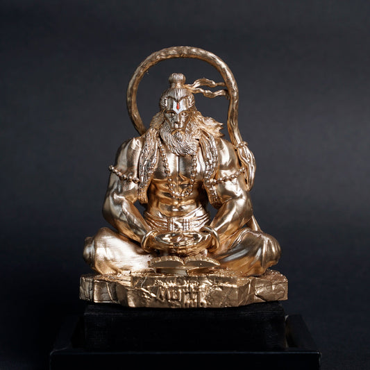 Pavan Sut Hanuman ji Antique Gold