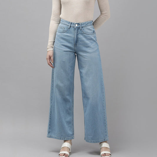 Van Heusen  Light Wash Wide Leg Jeans