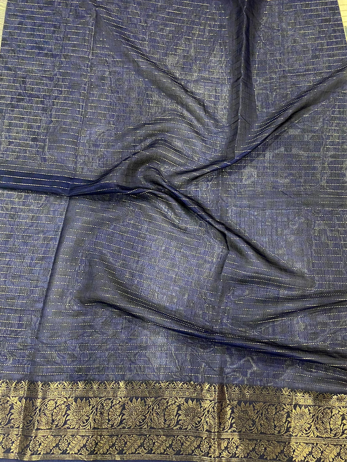 Elegant Birdsong Dola Silk Saree