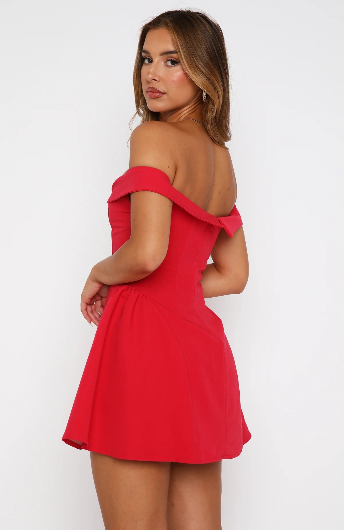 Mistletoe Mini Dress Red