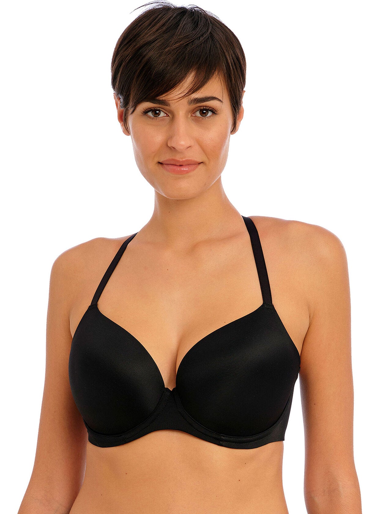 Women Detachable Strap Non Wired Padded Bra