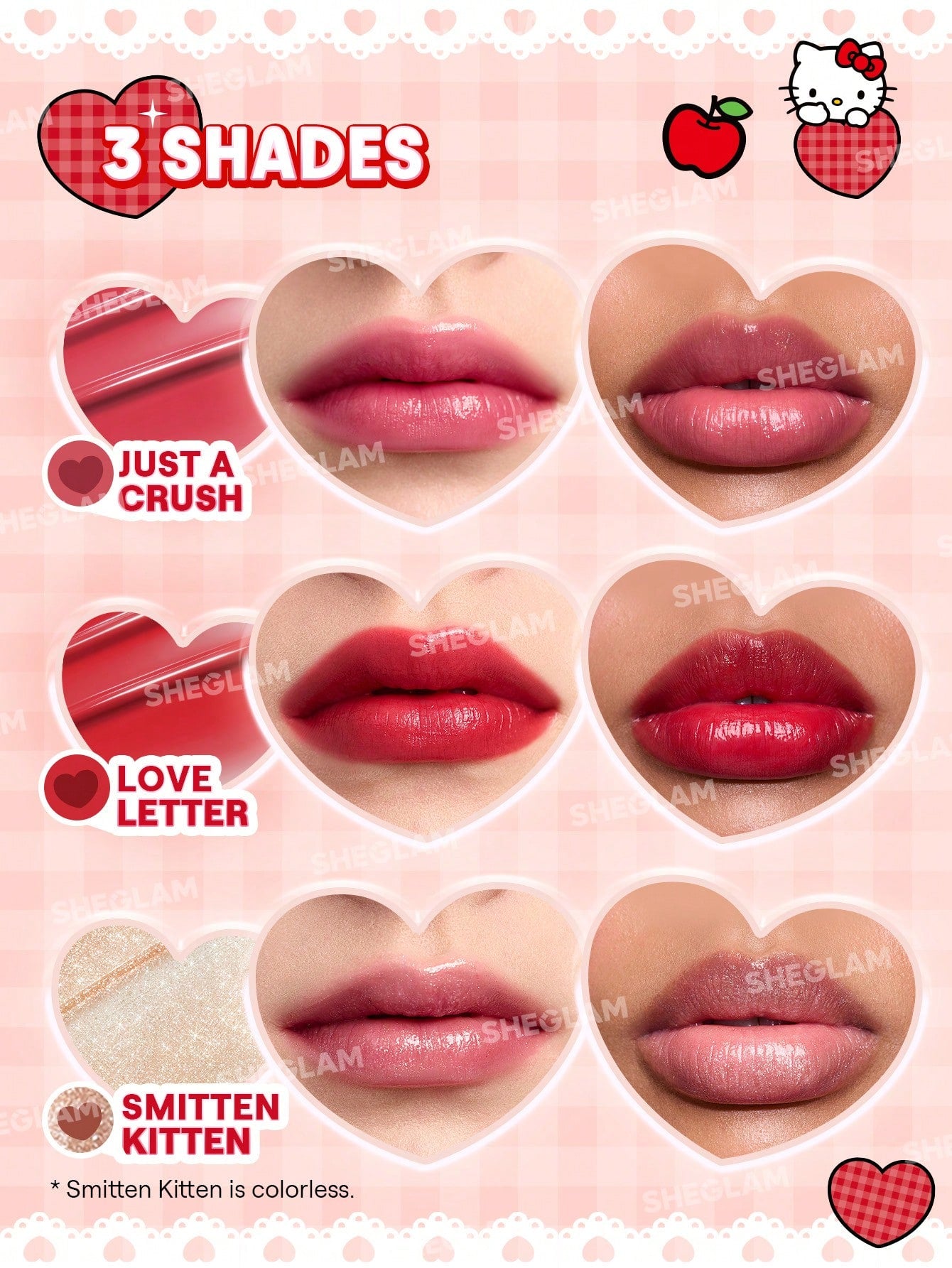 Hello Kitty｜SHEGLAM Be My Baby Hydrating Lipstick-Just A Crush