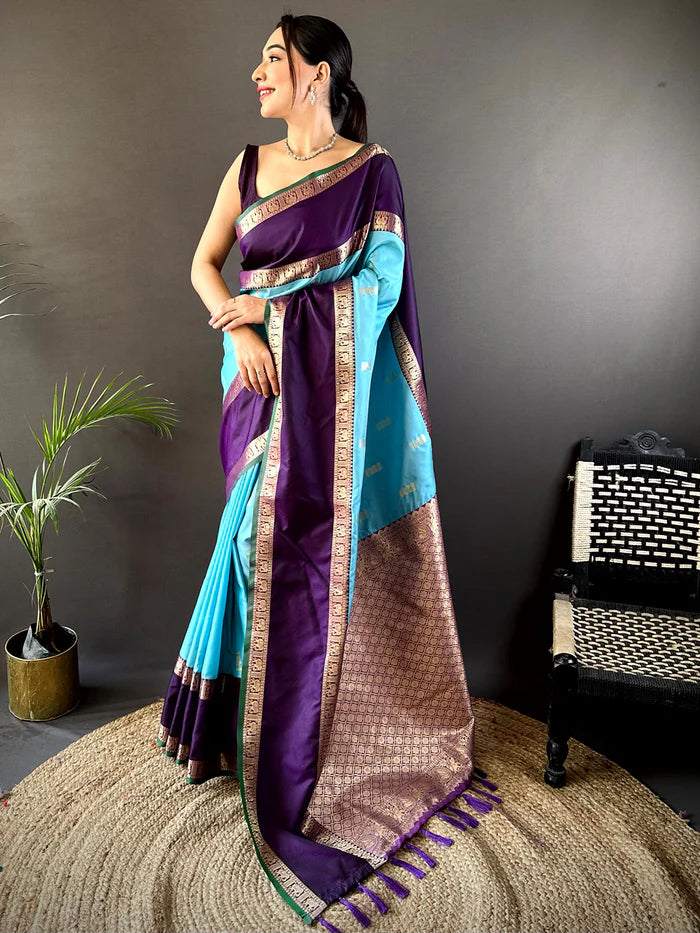 Gadhwal Pure Soft Silk Saree