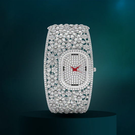 Grandeur Handcrafted CZ Women's Designer Watch
