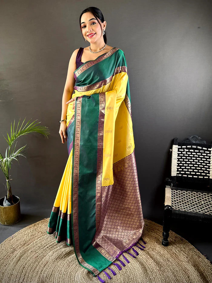 Gadhwal Pure Soft Silk Saree