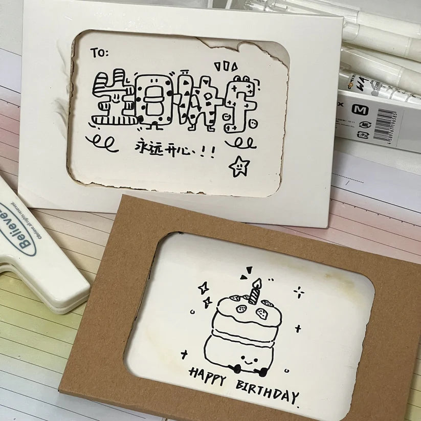Fire Burning Envelope Card