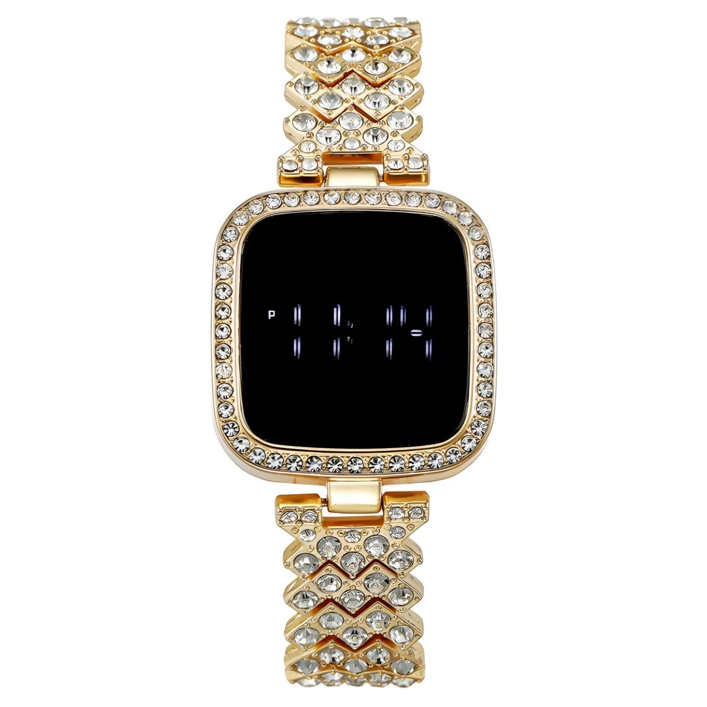 Luxury Stylish Touch Screen Diamond Watch For Ladies