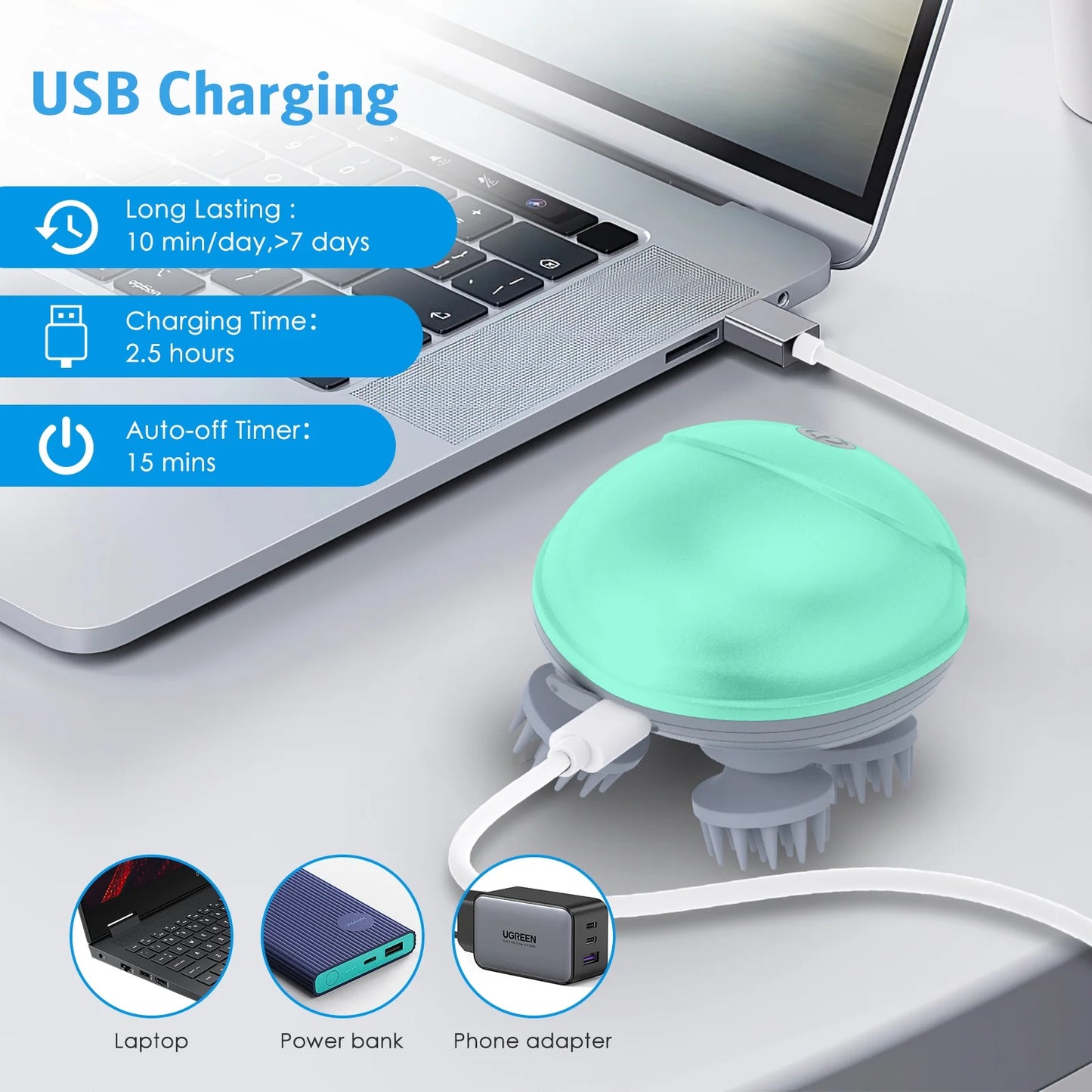 Hair Growth, Blood Circulation, Full Body Massager