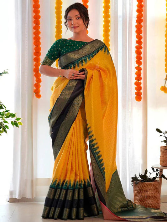 Royal Weave Banarasi Gadwal Soft Silk Zari Saree