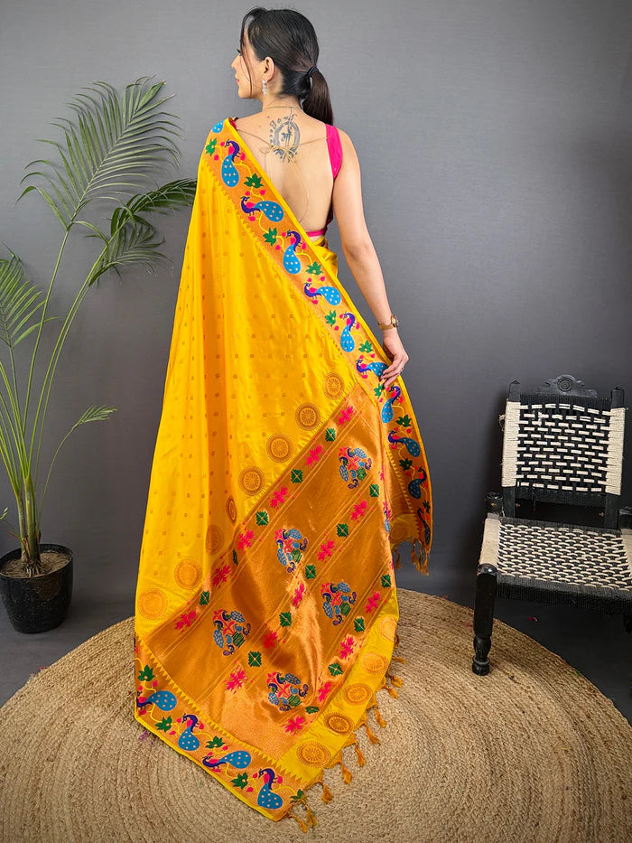 Yeola Paithani Soft Silk Saree