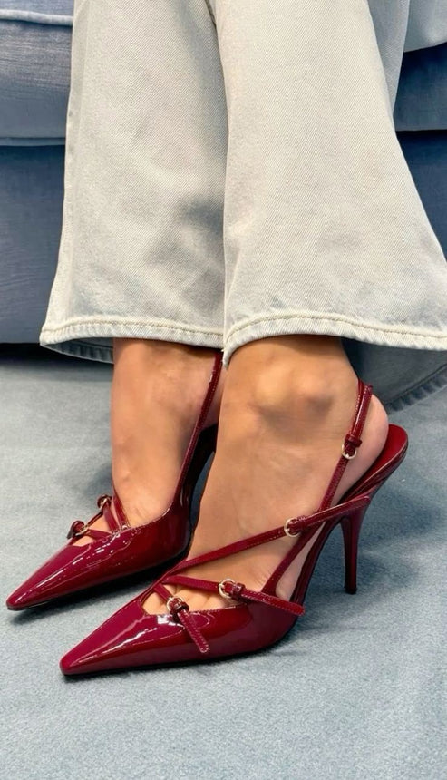 Cherry Luxe Stilettos Heels