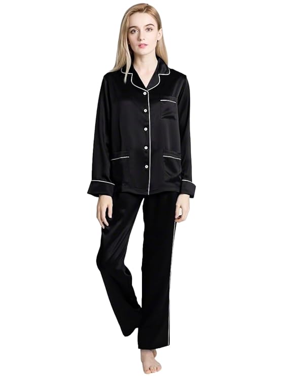 Women′s Nightdress 100% Silk Night Dress Silk Sleepwear Pajamas