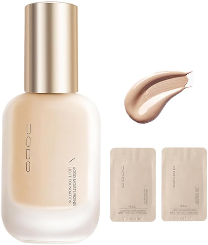 UoDo Liquid Foundation, UoDo Moisturizing Light Foundation, UoDo Matte Long Lasting Foundation, UoDo Full Coverage Foundation Makeup, Hydrating Waterproof Foundation (Moisturize #FRIDNL Natural)