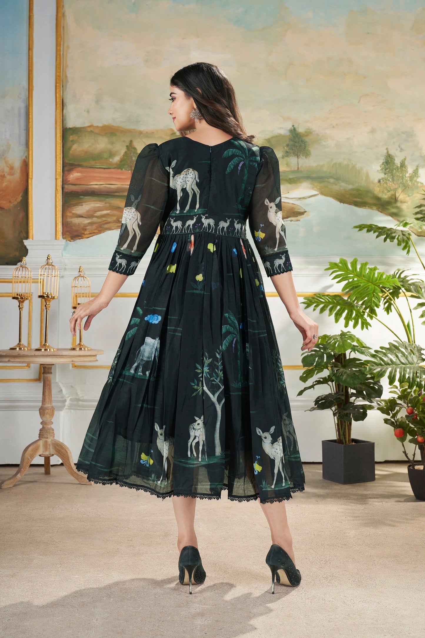 AARVI LONG WESTERN DRESS