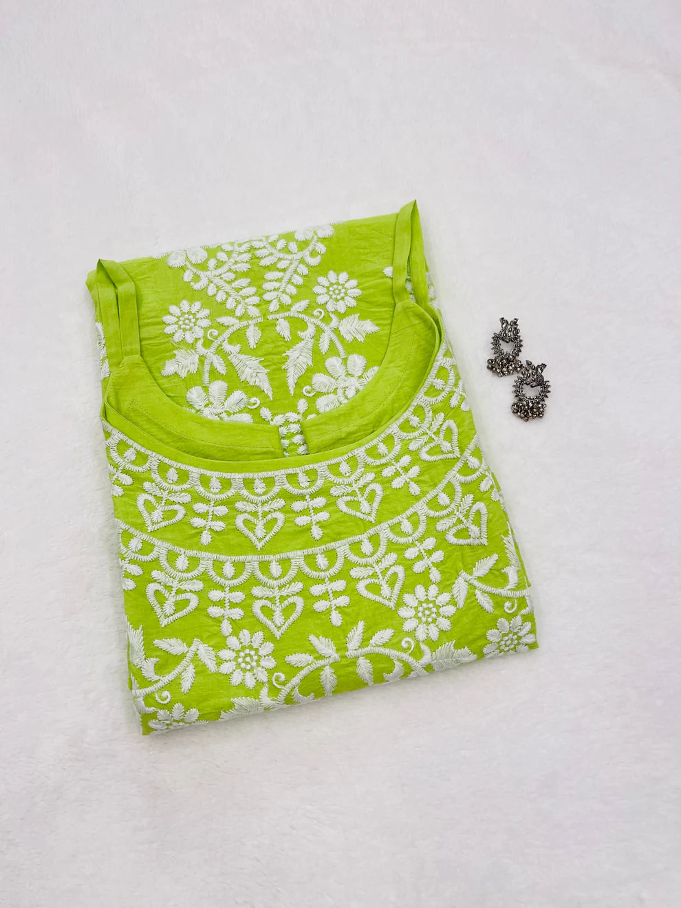 Blossom Chikankari Kurti