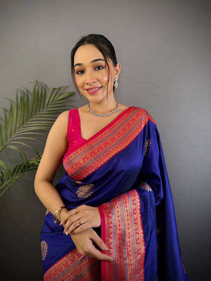 Baby Pink Soft Silk Kanjivaram Saree