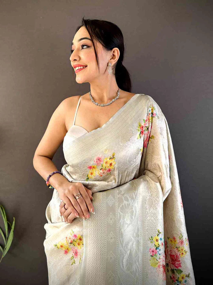 Kanjivaram Digital Silk Saree